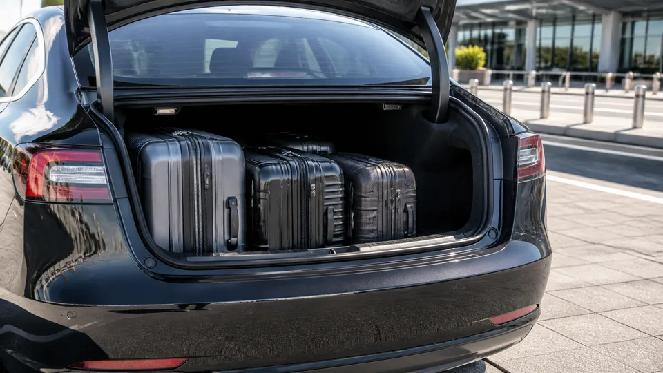 Grand coffre pour bagages lors d’un trajet longue distance